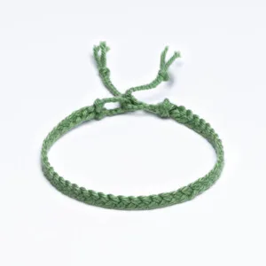 Sharadamba Su Yeşili Koton İpli Unisex Bileklik