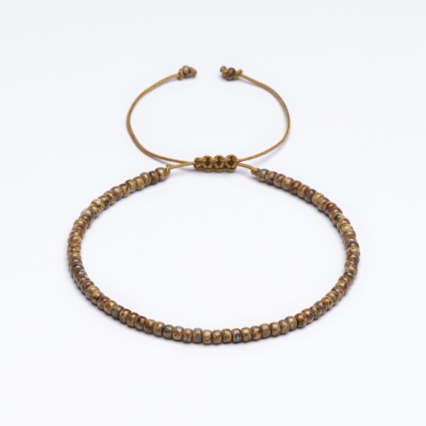 Yuvarlak Miyuki Boncuklu Bileklik - Kehribar Sarı Yuvarlak Miyuki Boncuklu Bileklik - Kehribar Sarı