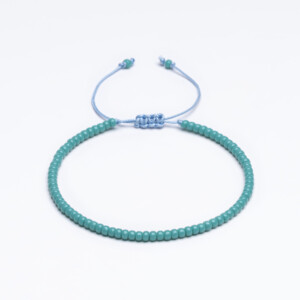 Yuvarlak Miyuki Boncuklu Bileklik - Turkuaz